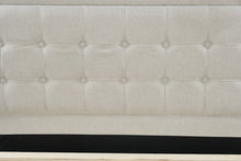 Load image into Gallery viewer, Classic Full Size Beige Upholstered Platform Bed with Button Tufted Headboard
