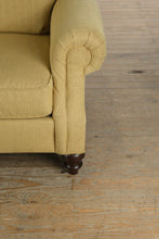 Load image into Gallery viewer, Clayton Marcus Upholstered Sofa in Golden Wheat – 85”W x 36”D x 39”H
