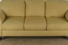Load image into Gallery viewer, Clayton Marcus Upholstered Sofa in Golden Wheat – 85”W x 36”D x 39”H
