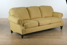 Load image into Gallery viewer, Clayton Marcus Upholstered Sofa in Golden Wheat – 85”W x 36”D x 39”H
