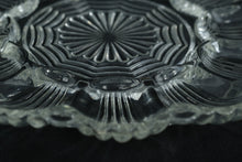 Load image into Gallery viewer, Clear Pressed Glass Relish Dish with Scalloped Sections 10 Inch Round
