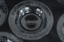 Load image into Gallery viewer, Set of 8 Fostoria Navarre Etched Crystal Berry Dessert Bowls 7.5 Inch
