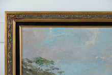 Load image into Gallery viewer, L. Visentin Original Oil on Canvas – Coastal Cliffs Seascape, Signed, Framed
