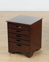 Load image into Gallery viewer, Crate &amp; Barrel “Clipper” Rolling Game Table – Multi-Game Storage Cabinet
