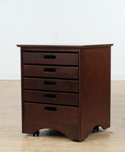 Load image into Gallery viewer, Crate &amp; Barrel “Clipper” Rolling Game Table – Multi-Game Storage Cabinet

