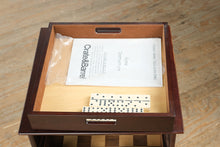 Load image into Gallery viewer, Crate &amp; Barrel “Clipper” Rolling Game Table – Multi-Game Storage Cabinet
