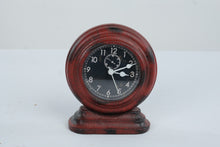 Load image into Gallery viewer, Hobby Lobby Faux Crocodile Mantel Clock Red Black Quartz 7 Inch
