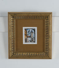 Load image into Gallery viewer, Original Signed Prague Old Town Hall Astronomical Clock Artwork Old Town Square Framed
