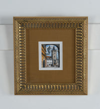 Load image into Gallery viewer, Original Signed Prague Old Town Hall Astronomical Clock Artwork Old Town Square Framed
