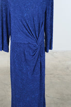 Load image into Gallery viewer, Alex Evenings Cobalt Blue Glitter Formal Gown Size 16
