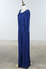 Load image into Gallery viewer, Alex Evenings Cobalt Blue Glitter Formal Gown Size 16
