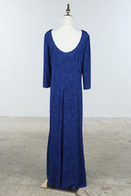 Load image into Gallery viewer, Alex Evenings Cobalt Blue Glitter Formal Gown Size 16
