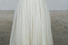 Load image into Gallery viewer, Vintage 1950s Ivory Chiffon Tea Length Wedding Dress
