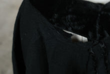 Load image into Gallery viewer, Vintage 1950s Black Wool Full Circle Skirt Velvet Waistband
