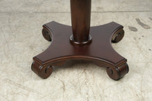 Load image into Gallery viewer, Mahogany Scalloped Pedestal Accent Table
