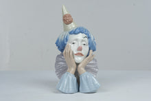 Load image into Gallery viewer, Lladro 5129 Jester Head Sad Clown Bust Jose Puche Porcelain 1981 Spain

