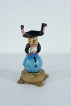 Load image into Gallery viewer, Cast Iron Clown Wind-Up Spinning Mechanical Bank – 11” Tall Collectible
