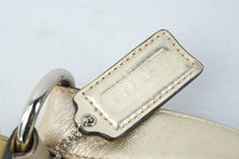 Load image into Gallery viewer, Coach Signature Jacquard Soho Shoulder Bag Khaki Gold Leather J0993 F14446
