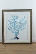 Load image into Gallery viewer, Coral Collection II Framed Wall Art Blue Coral Print Coastal Decor
