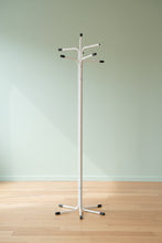 Load image into Gallery viewer, Modern White Metal Freestanding Coat Rack Entryway Hall Tree 67 Inch

