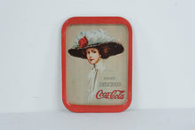Load image into Gallery viewer, Vintage 1971 Coca Cola Hamilton King 1909 Girl Metal Advertising Tray
