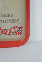 Load image into Gallery viewer, Vintage 1971 Coca Cola Hamilton King 1909 Girl Metal Advertising Tray
