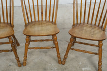 Load image into Gallery viewer, Set of 4 Cochrane Solid Oak Windsor Dining Chairs

