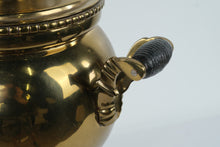 Load image into Gallery viewer, Vintage Brass Samovar Table Lamp Russian Tea Urn Style Dual Socket 33" Tall
