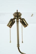 Load image into Gallery viewer, Vintage Brass Samovar Table Lamp Russian Tea Urn Style Dual Socket 33" Tall
