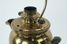 Load image into Gallery viewer, Vintage Brass Samovar Table Lamp Russian Tea Urn Style Dual Socket 33" Tall

