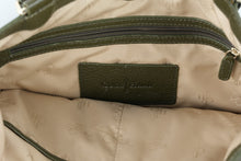 Load image into Gallery viewer, Cole Haan Pebbled Leather Tote Bag Olive Green Shoulder Handbag
