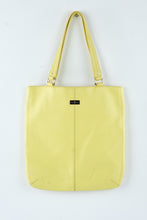 Load image into Gallery viewer, Cole Haan Pebbled Leather Tote Bag Yellow Shoulder Handbag
