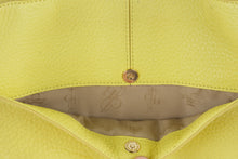 Load image into Gallery viewer, Cole Haan Pebbled Leather Tote Bag Yellow Shoulder Handbag

