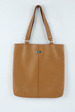 Load image into Gallery viewer, Cole Haan Pebbled Leather Tote Bag Tan Shoulder Handbag
