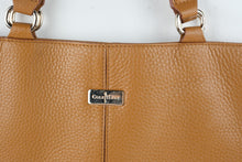 Load image into Gallery viewer, Cole Haan Pebbled Leather Tote Bag Tan Shoulder Handbag
