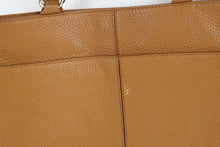 Load image into Gallery viewer, Cole Haan Pebbled Leather Tote Bag Tan Shoulder Handbag
