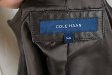 Load image into Gallery viewer, Cole Haan Brown Lambskin Leather Jacket Womens Medium Stand Collar
