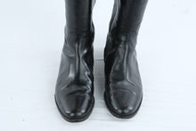 Load image into Gallery viewer, Cole Haan Womens Tall Riding Boots Black Brown Leather Size 8B

