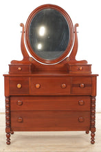 Load image into Gallery viewer, Collector&#39;s Cherry Empire Dresser with Mirror by Davis Cabinet Co

