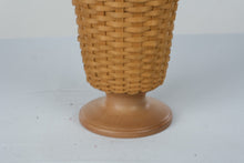 Load image into Gallery viewer, Longaberger 2003 Collectors Club Edition Woven Pedestal Basket Floral Arrangement
