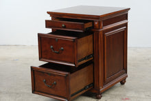 Load image into Gallery viewer, Collins 3-Drawer Cherry Wood Locking File Cabinet with Keys
