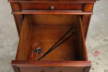 Load image into Gallery viewer, Collins 3-Drawer Cherry Wood Locking File Cabinet with Keys
