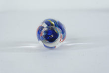 Load image into Gallery viewer, Art Glass Paperweight Egg Form Millefiori Floral Studio Glass
