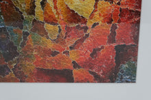 Load image into Gallery viewer, Framed Abstract Art Print Vibrant Textured Color Composition Modern Wall Decor

