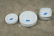 Load image into Gallery viewer, Colormate White Porcelain Dinnerware Set 15 Pieces Plates Bowls China
