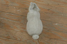 Load image into Gallery viewer, Concrete Bunny Garden Statue – 11” Tall Rustic Outdoor Rabbit Figurine
