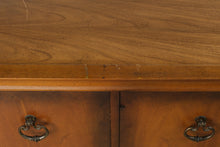 Load image into Gallery viewer, Vintage Three-Door Wood Console Cabinet with Drawers and Ring Pulls
