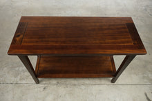 Load image into Gallery viewer, Mission Style Solid Wood Console Table with Lower Shelf
