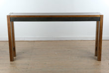 Load image into Gallery viewer, Ashley Torjin Counter Height Console Table in Distressed Brown and Gunmetal
