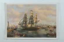 Load image into Gallery viewer, Roy Cross “Constitution in the Charles River, Boston c. 1803” – Limited Edition USS Constitution Museum Print (1979)
